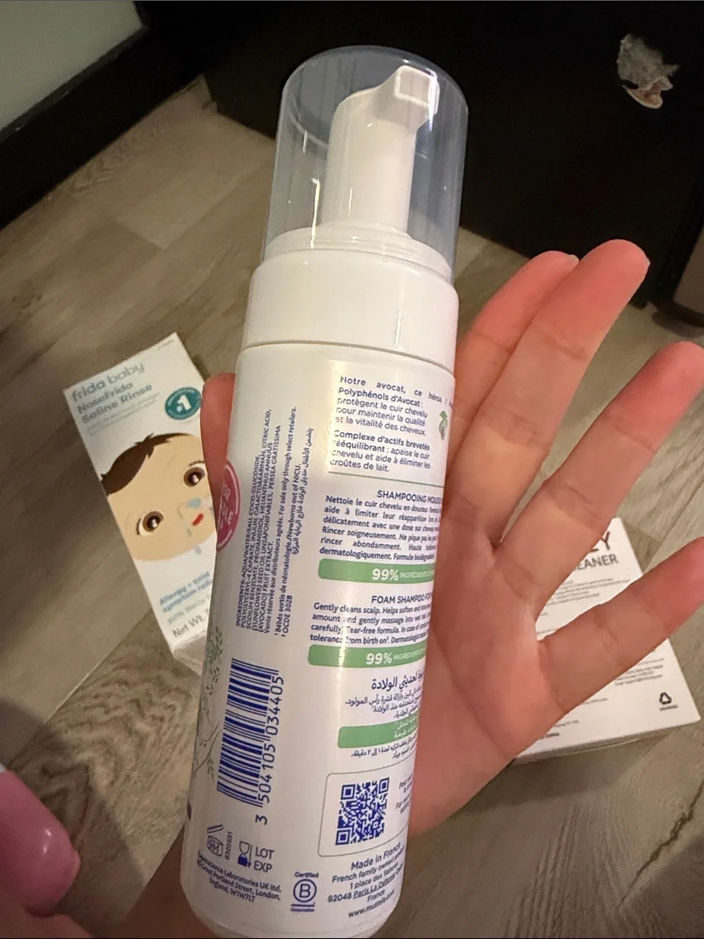 NoseFrida Saline Rinse - Mustela cradle cap Shampoo & Momcozy Oral Cleaner